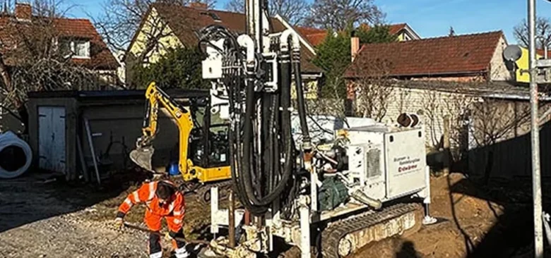 Ausheben von Kanälen im Boden